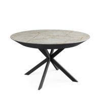 LENCAUTAN Dining Table Metal for Dining Room
